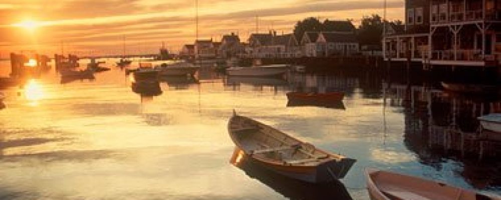 Nantucket Harbor at dawn--when only the fishermen and seagulls are awake